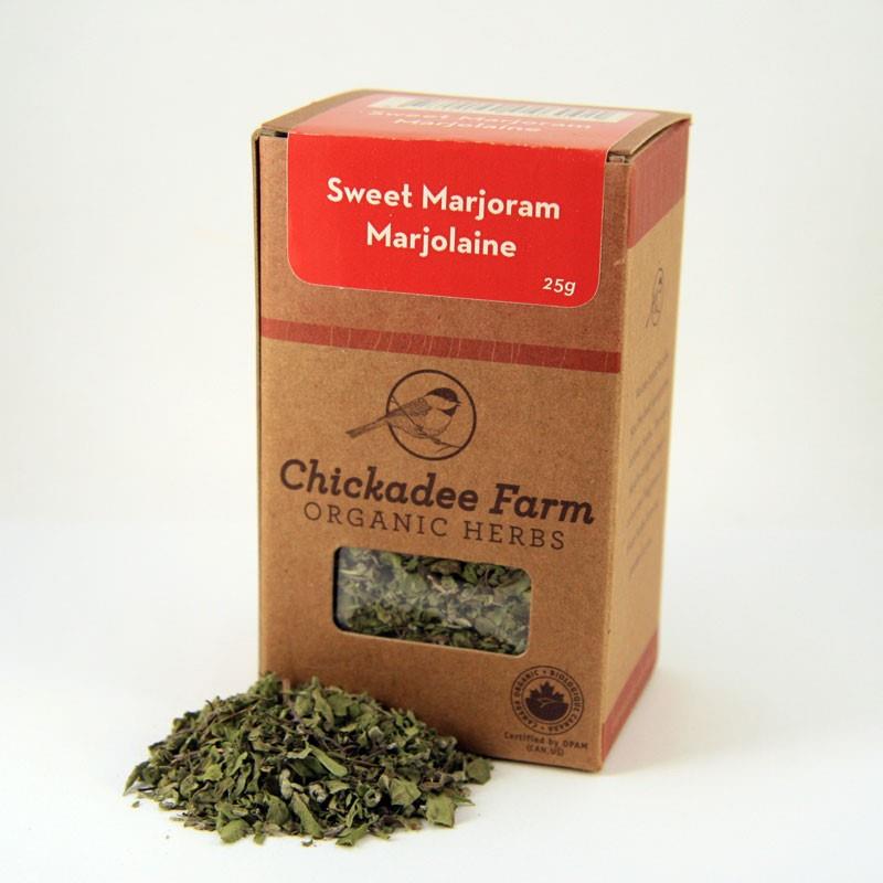 CHICKADEE FARM MARJORAM SWEET ORGANIC, 25G