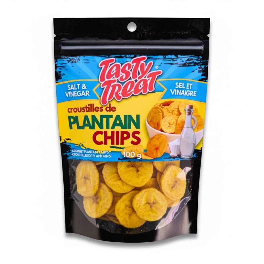 PLANTAIN CHIPS - SALT & VINEGAR / 100g