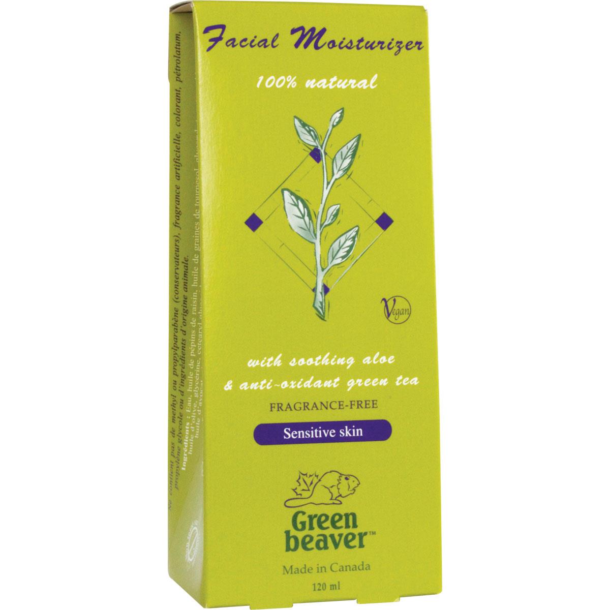 GREEN BEAVER FACE CREAM GREEN TEA, 120ML