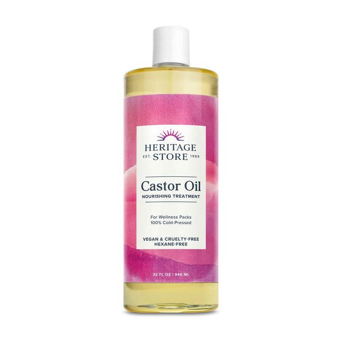 HERITAGE STORE CASTOR OIL COLD-PRESSED - 946ml