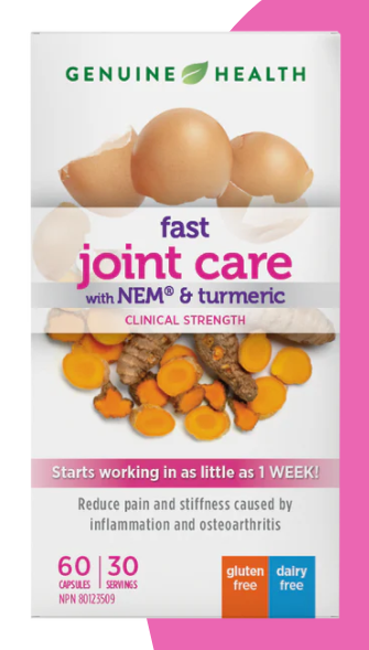 GH FAST JOINT CARE w TURMERIC 250MG/60CAPS