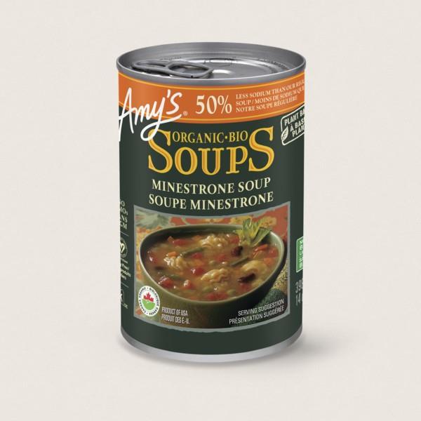 ORGANIC LOW SODIUM MINESTRONE SOUP - 398ml