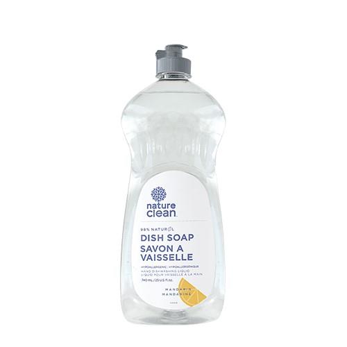 NATURE CLEAN DISH SOAP MAND/GRAPE, 740ML