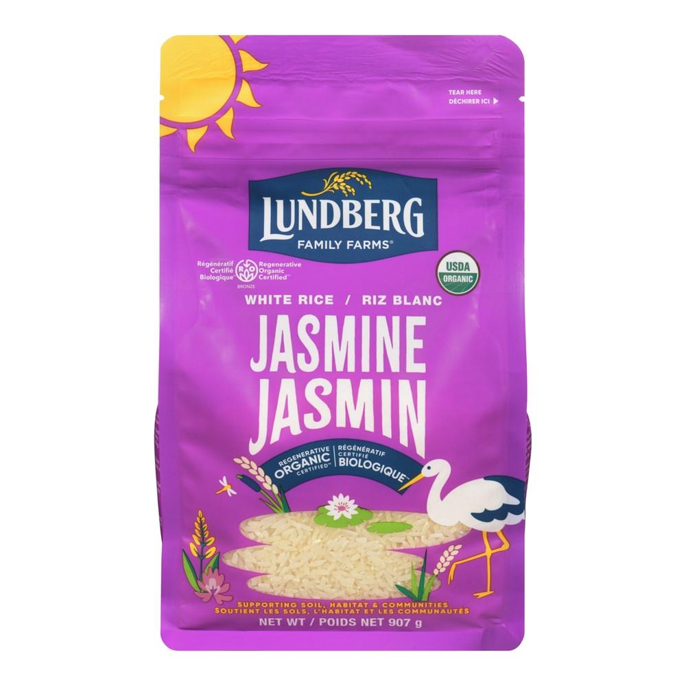LUNBERG RICE JASMINE WHITE ORGANIC 907G