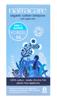 NATRACARE Tampons Cotton Super - 16 Pack