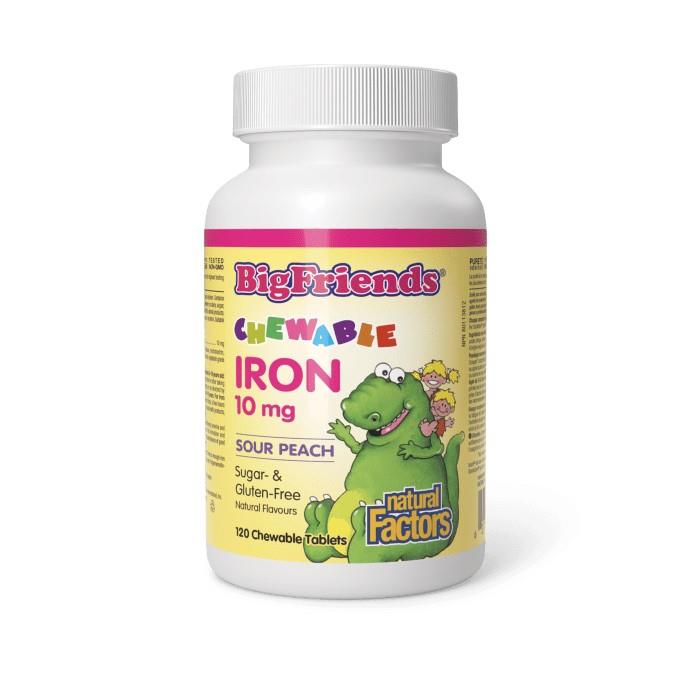 KIDS IRON - PEACH / 10mg / 120 CHEWABLE TABLETS