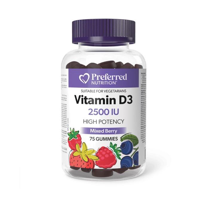 VITAMIN D3 - BERRY / 2500 IU / 75 GUMMIES