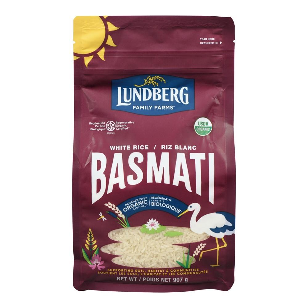 LUNBERG RICE BASMATI WHITE ORGANIC 907G