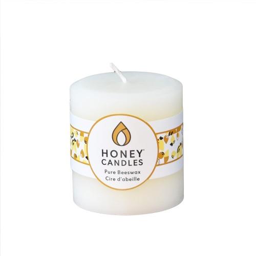 HC BEESWAX CANDLE PEARL 3"