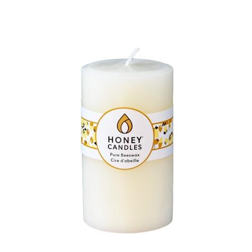 HC BEESWAX CANDLE PEARL 5"