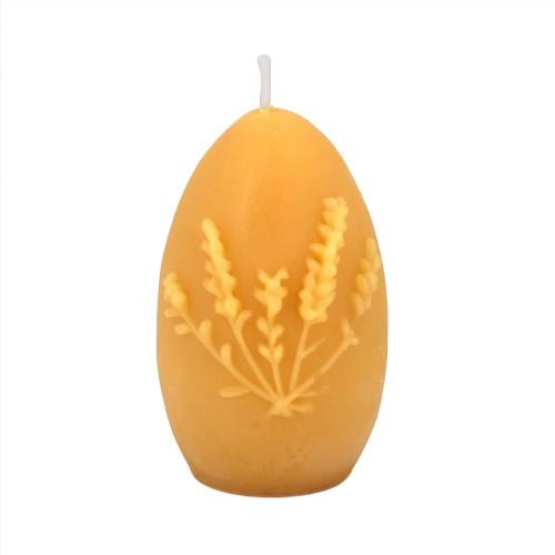 HC BEESWAX CANDLE EGG LAVENDER