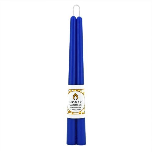 HC BEESWAX TAPER BLUE - 12" PAIR