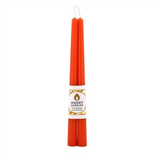 HC BEESWAX TAPER TANGERINE - 12" PAIR