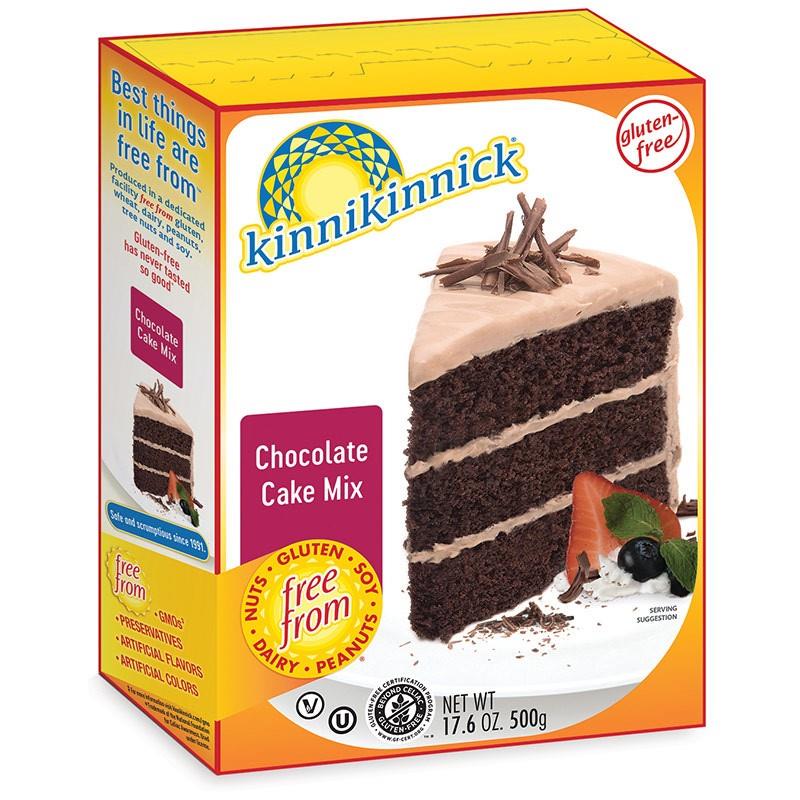 KINNIKINNICK CAKE MIX CHOC GLUTEN FREE, 500G