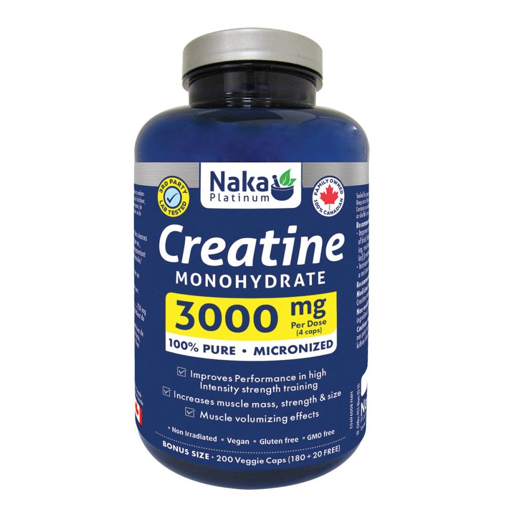 NAKA CREATINE MONOHYDRATE - 3000mg / 200 VCAPS