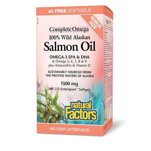 NF WILD ALASKAN SALMON OIL 1300mg / 220 SGELS