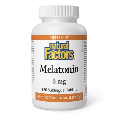 Melatonin (Peppermint), 5mg, 180 Sub Tabs