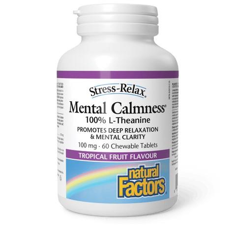 Mental Calmness, 100mg, 60 Chewable Tablets