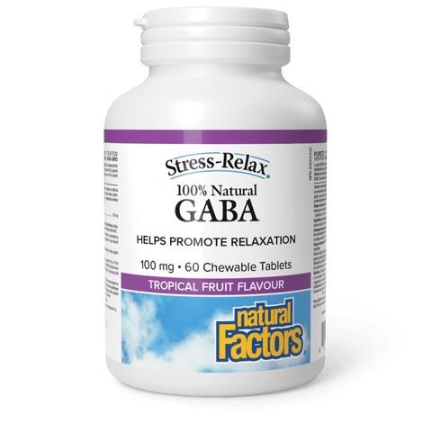 Gaba (Tropical flavour), 100mg, 60 Chewable Tablets