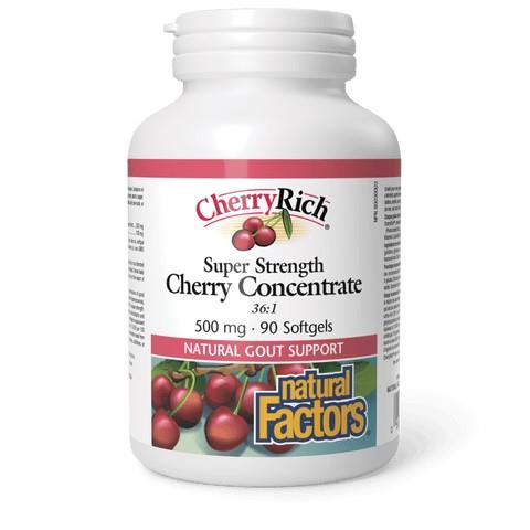 CherryRich Super Strength Cherry Concentrate, 500mg, 90Softgels