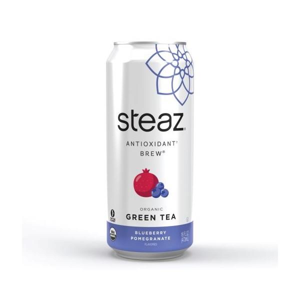 STEAZ TEA BLUEBERRY POMEGRANATE, 473ML