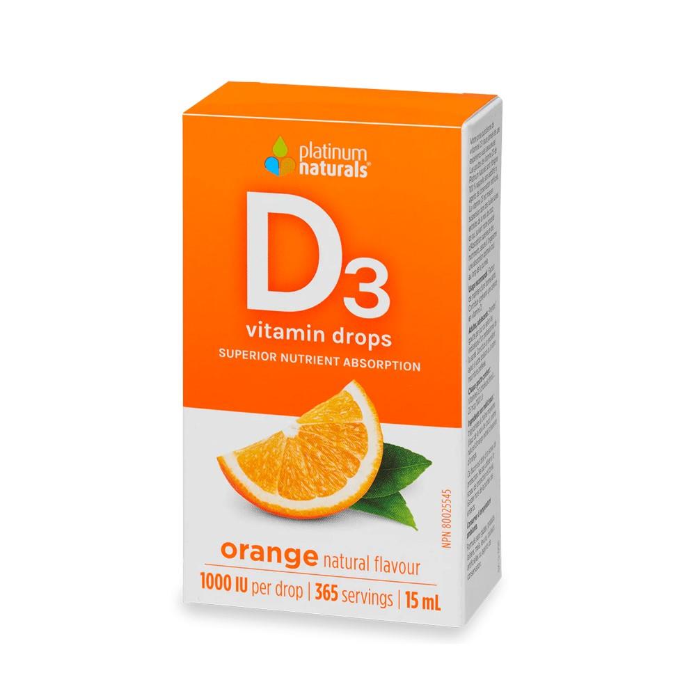 Delicious D Vitamin D3 Drops - 15ml (Orange)