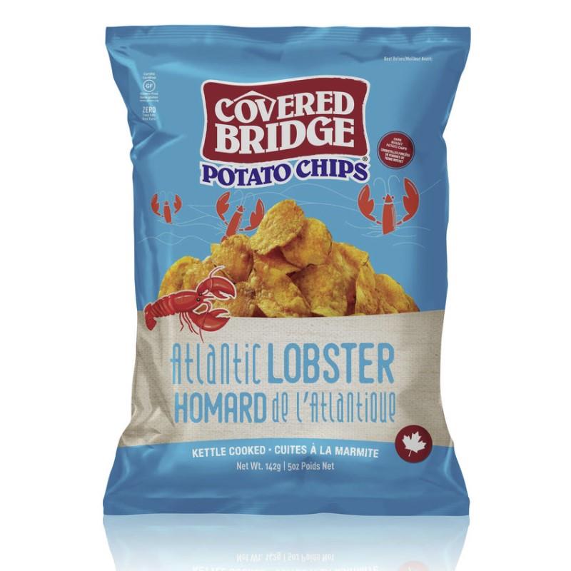 COVERED BRIDGE POTATO CHIPS ATLANTIC LOBSTER - 142g