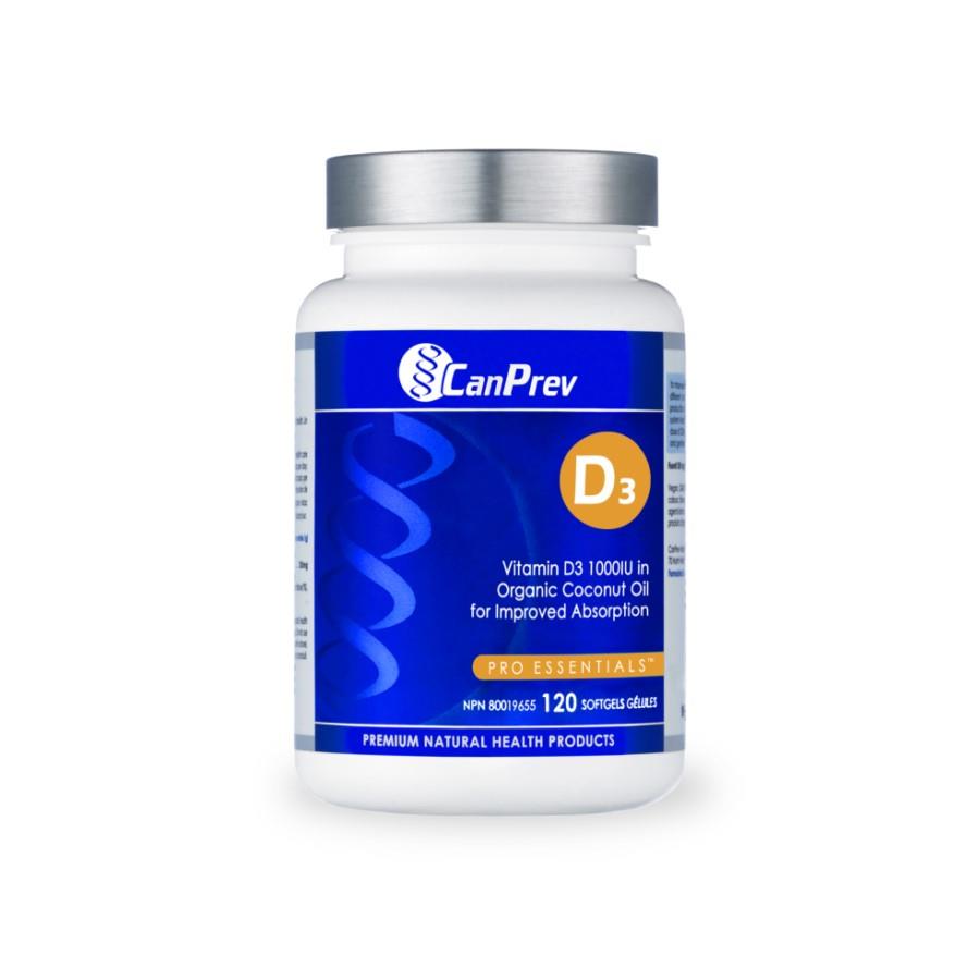 Vitamin D3 Coconut Oil 1000IU / 120 softgels