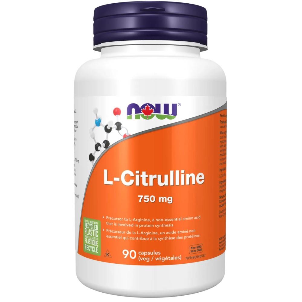 NOW L-CITRULLINE - 750mg / 90 VCAPS