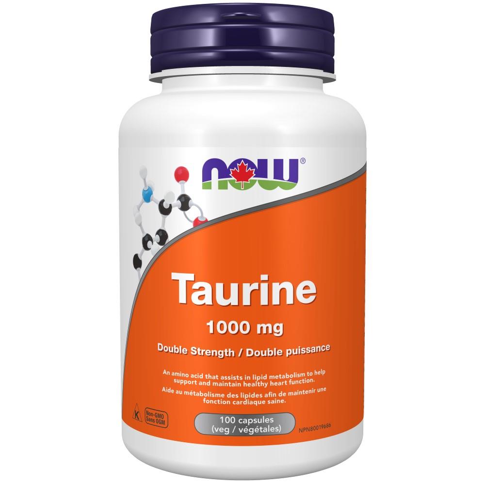 NOW TAURINE DOUBLE STRENGTH - 1000mg / 100 VCAPS