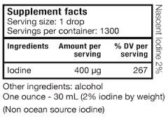 Truehope Nascent Iodine Advanced - 30ml Label - Homegrown Foods, Stony Plain