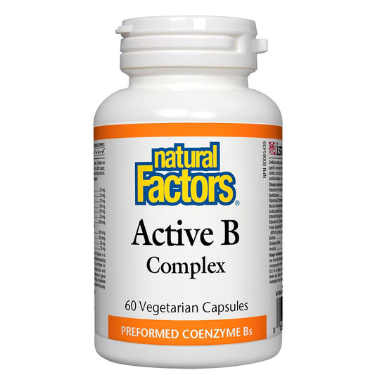 Natural Factors Active Vitamin B Complex, 60 VCaps