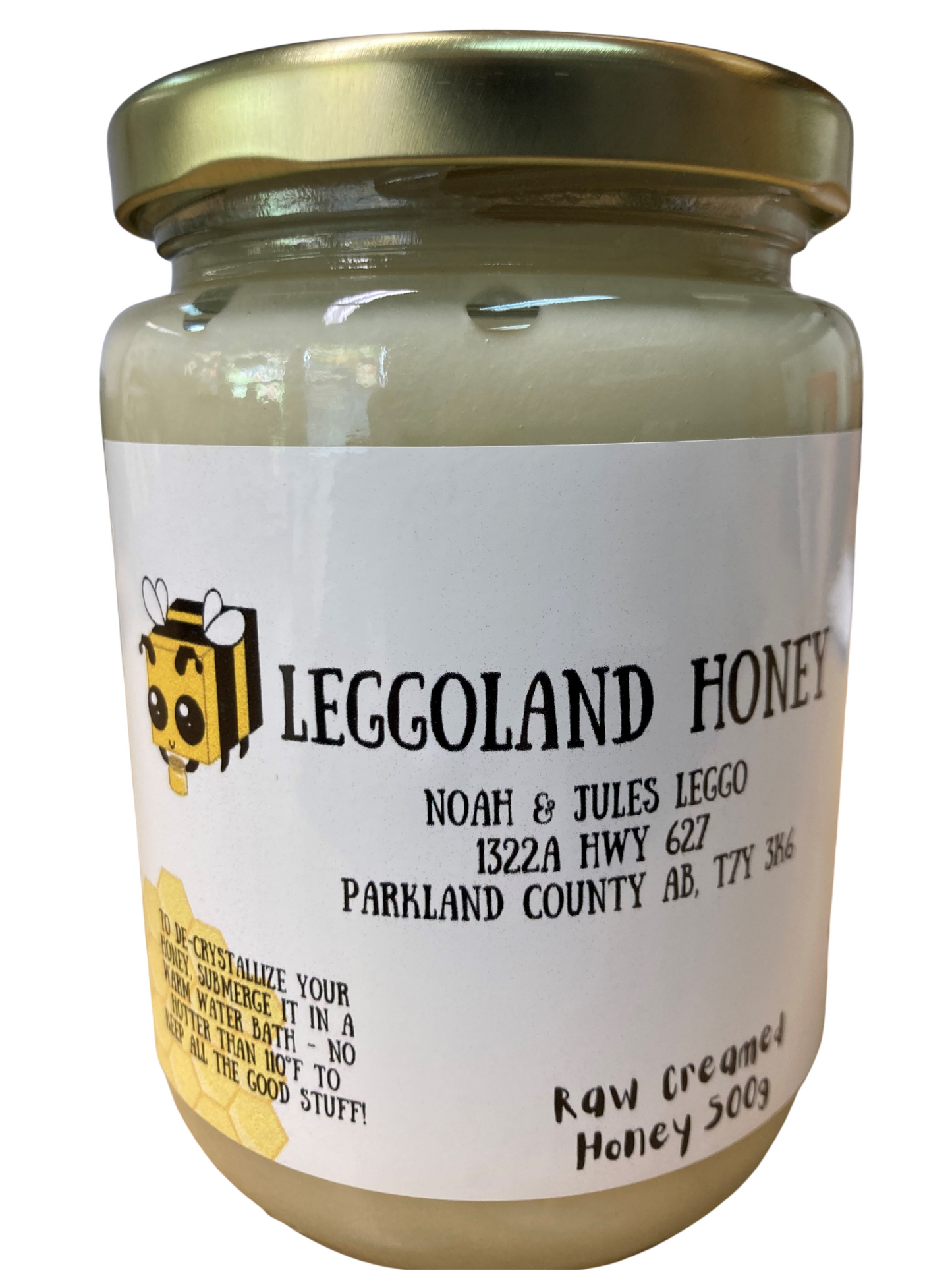 LEGGOLAND HONEY RAW CREAMED 500G