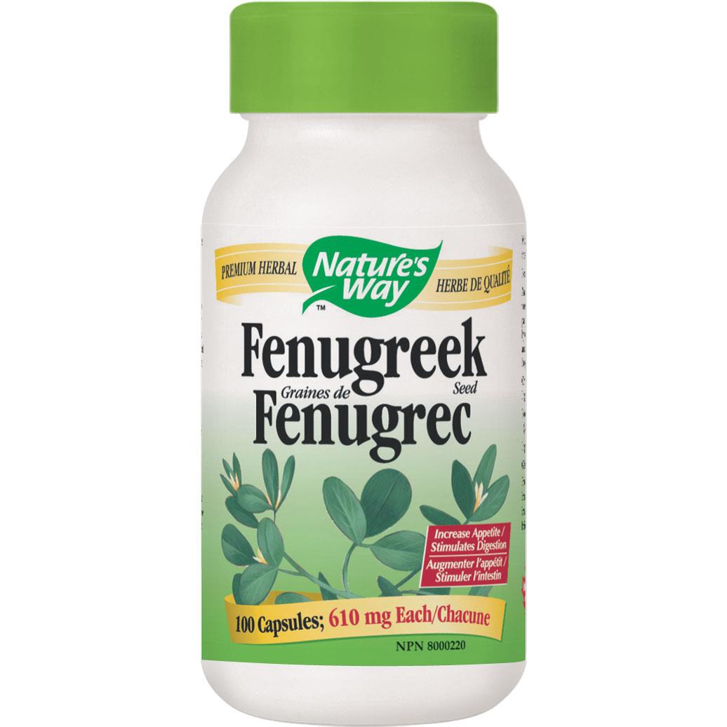 Nature's Way Graine de fenugrec, 610 mg, 180 capsules vegan