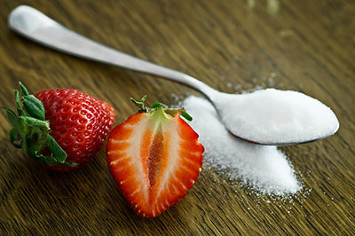 sugar on a spoon