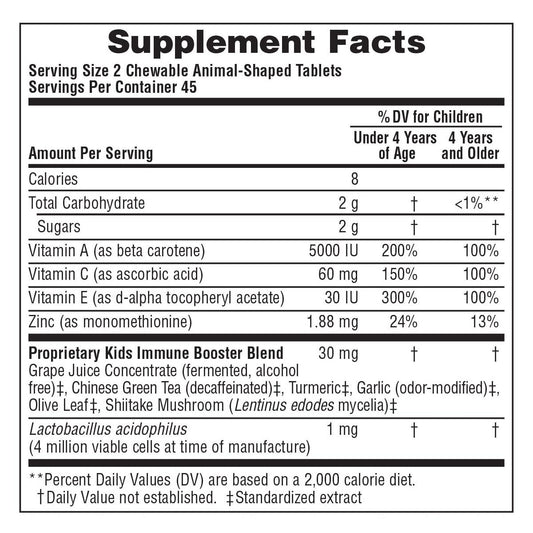 Animal Parade Immune Booster - 90 Chewables