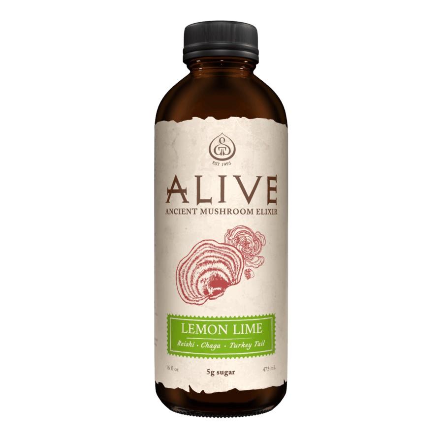 GT'S ALIVE MUSHROOM TONIC - LEMON LIME / 480ml