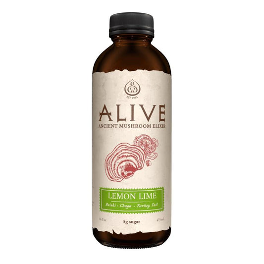 GT'S ALIVE MUSHROOM TONIC - LEMON LIME / 480ml