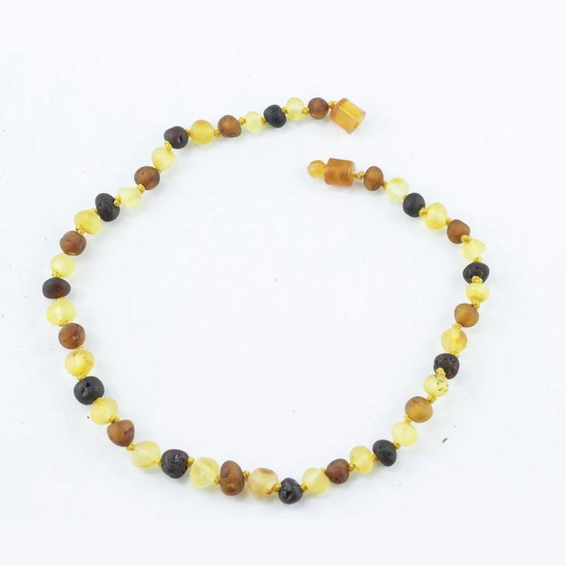 HEALING HAZEL RAW AMBER NECKLACE - 10.5"