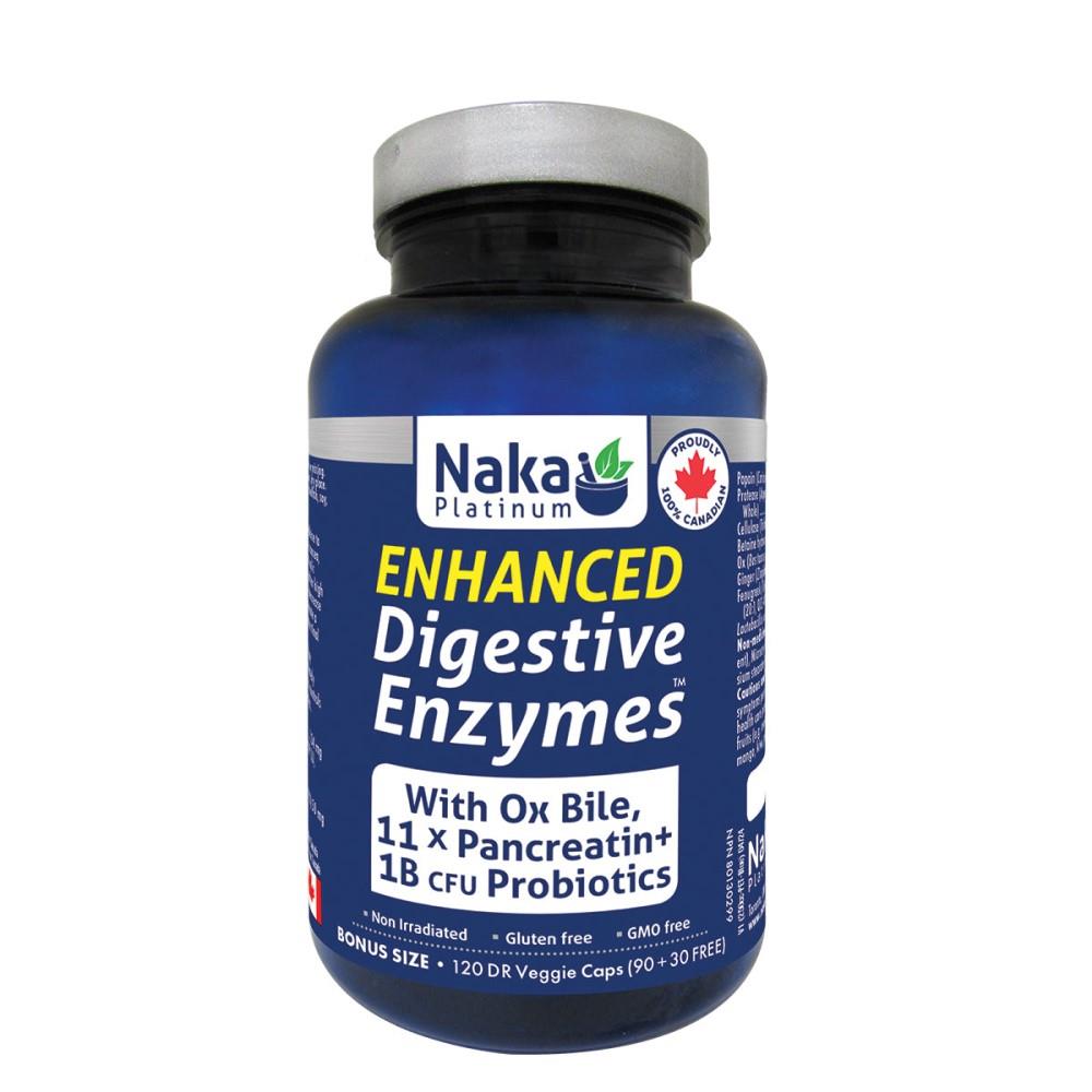 NAKA DIGESTIVE ENZYMES ENHANCED - 120 VCAPS