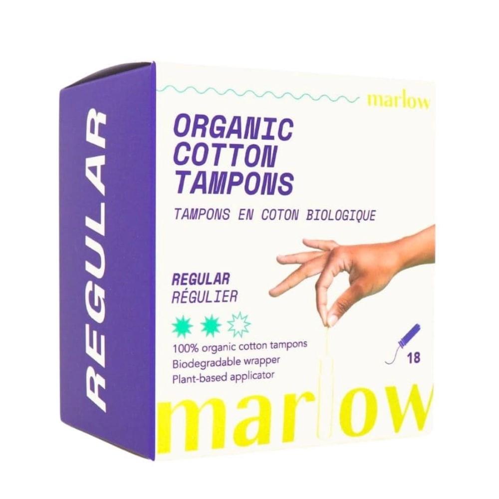 MARLOW COTTON TAMPONS - REGULAR / 18 TAMPONS