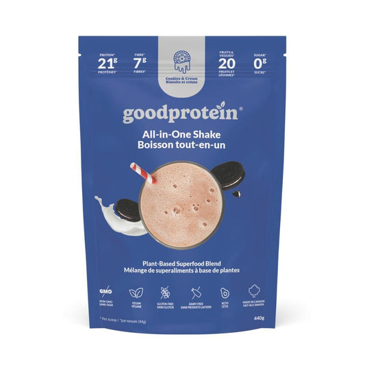 GOOD PROTEIN PLANT-BASED ALL-IN-ONE SHAKE - COOKIES & CREAM / 440g