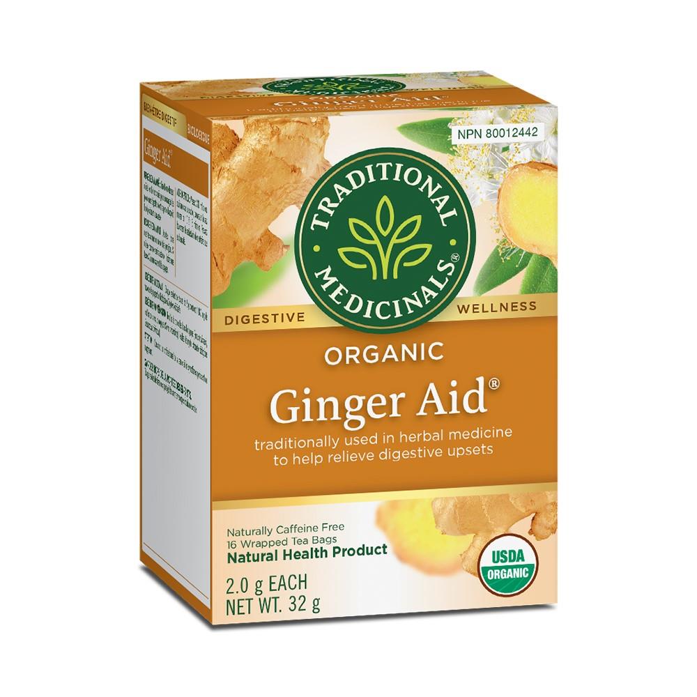 TRADITIONAL MEDICINALS TEA GINGER AID - 16 TEA BAGS