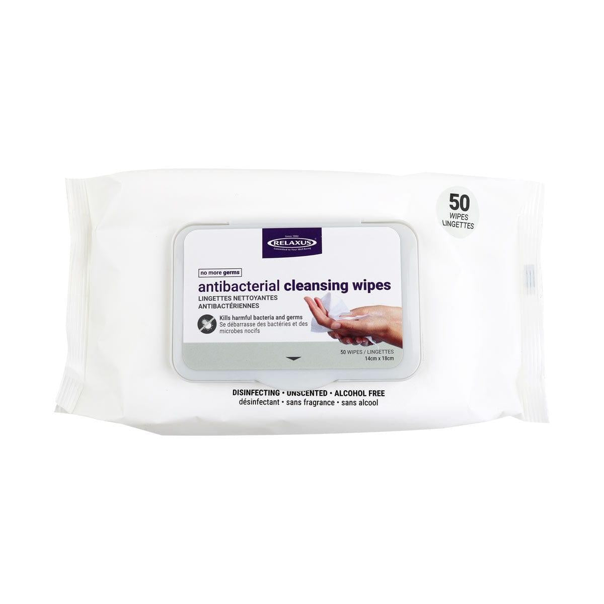 RELAXUS WIPES ANTIBACTERIAL - 50 WIPES