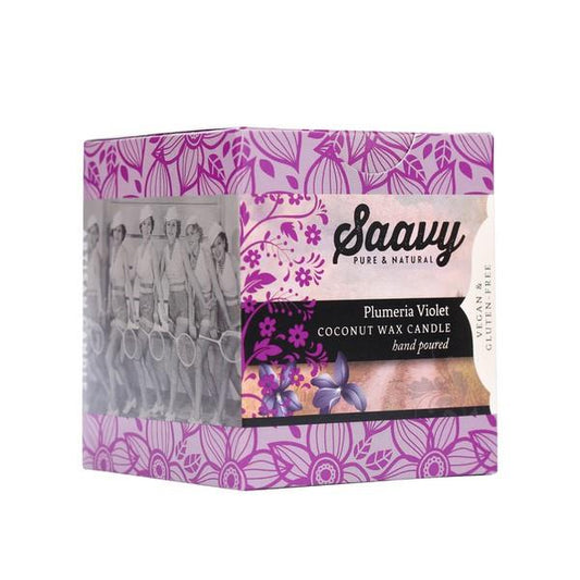 SAAVY CANDLE PLUMERIA VIOLET - 170g