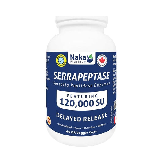 NAKA SERRAPEPTASE - 120,000 SU / 60 DELAYED RELEASE VCAPS