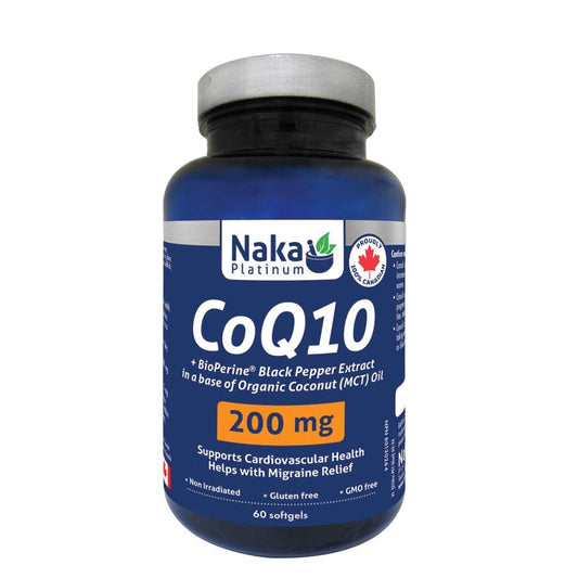 NAKA COQ10 + BIOPERINE - 200mg / 60 SGELS