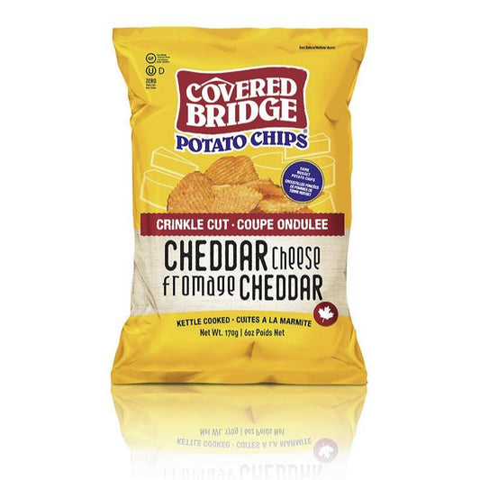 COVERED BRIDGE CHIPS CHEDDAR - 170g