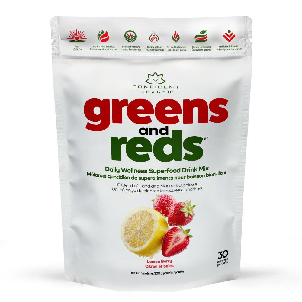 GREENS AND REDS DRINK MIX - LEMON BERRY / 300g