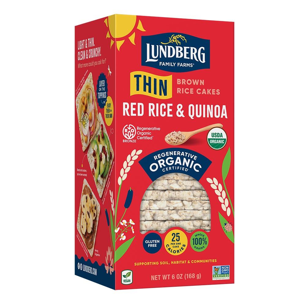 LFF RICE CAKE THIN RED RICE QUINOA - 168g
